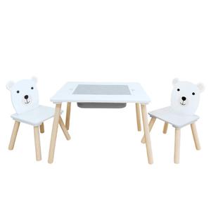 Set masuta cu spatiu de depozitare si 2 scaune U-Grow UG-74KINET, MDF