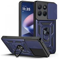 Husa pentru Motorola Moto G47 / G37, Techsuit, CamShield, Albastru