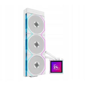 Cooler CPU AIO Lian Li HydroShift II LCD-S GHS2LCDS36TW, Racire cu lichid, ARGB, 360mm, Ecran IPS 3.4", 2100 RPM, FDB (Alb)