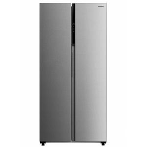 Side-By-Side HEINNER HSBS-M460NFINVXE++, 460 L, No Frost, Clasa E, Lumina LED, H 177.5 cm (Inox)