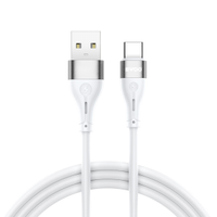 Cablu Date si Incarcare USB-A - USB-C BWOO X280C, 18W, 1m, Alb