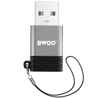 Adaptor OTG USB-C - USB-A BWOO BZ-38, Gri