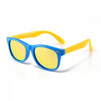 Ochelari De Soare Copii Techsuit D802, Polarizati, Protectie UV, Albastri/Galbeni