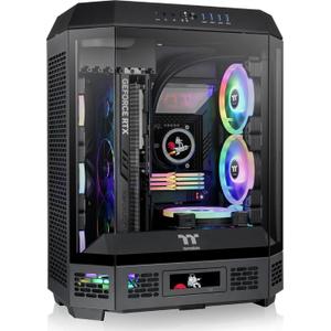 Carcasa Thermaltake The Tower 600, Mid Tower, Sticla securizata, ATX (Negru)