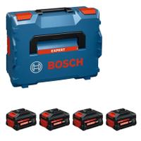 Set 4 acumulatori Bosch Professional EXPERT 1600A0373H, 4 x acumulatori EXBA18V-55(5.5Ah), cutie L-BOXX 136