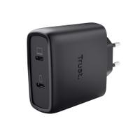 Incarcator retea Trust Maxo GaN, 65W, 2x USB-C, Negru