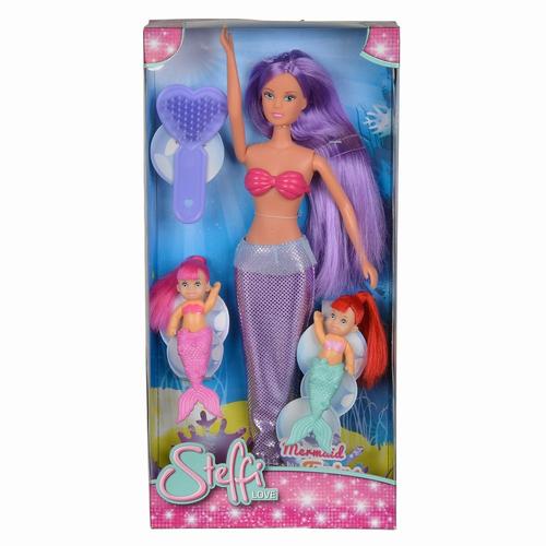 Set de joaca Steffi Love Mermaid Twins, cu corp mov