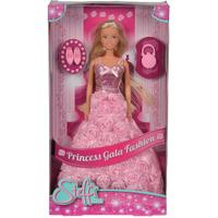 Papusa Steffi Love - Princess Gala Fashion, cu rochita roz, 29 cm
