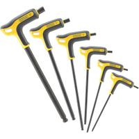 Set 6 chei imbus cu cap sferic si maner p: 3, 4, 5, 6, 7, si 8 mm STANLEY Fatmax FMHT0-69049, 15 inch, maner in p ergonomic pentru confort, anti-coroziune: strat de acoperire negru oxidat pentru rezistenta la coroziune, depozitare eficienta