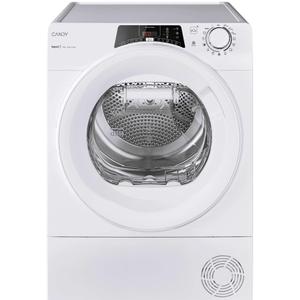 Uscator de rufe Candy Rapido RO EH8N2TE-S, Pompa de caldura, 8 kg, Clasa D, WiFi, Easy case, Senzor uscare, Antisifonare (Alb)