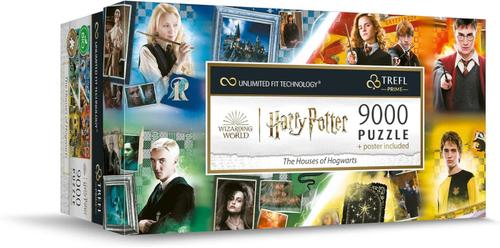 Puzzle Trefl Uft Harry Potter Casele din Hogwarts, 9000 de piese