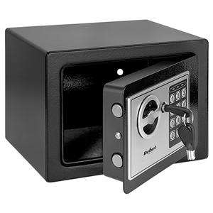 Seif electronic Rebel RB-7000, 2 chei de urgenta, otel, 23 x 17 x 17 cm, Negru