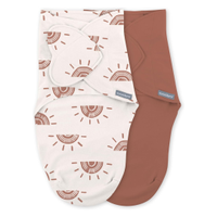 Set 2 sisteme de infasare Ingenuity Swaddle Me 0-3 luni, colectia Monogram Rising Sun