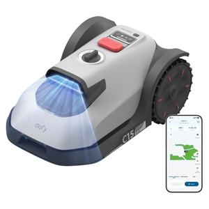 Robot de tuns iarba/gazon Eufy C15 Solo, Inaltime de taiere 2-6 cm, Tehnologie TrueVision, Auto Mapare, IPX6