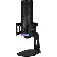 Microfon streamplify MIC PRO RGB, 3.5mm jack, USB-C, Stereo, Negru