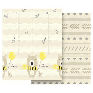 Covoras de joaca bebelusi Rebel RBY-2201-1, Ursuleti, 180 x 150 cm, Multicolor