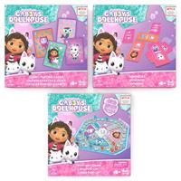 Set 3 Jocuri Gabby's Dollhouse - Domino, carti si joc pop up