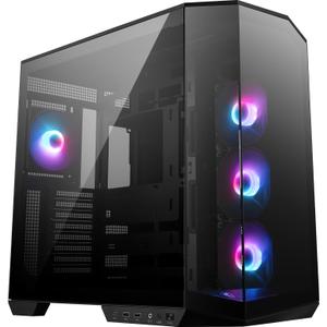 Carcasa MSI MAG PANO 100R PZ, Mid Tower, Sticla securizata, Ventilatoare pre-instalate 4x ARGB (Negru)