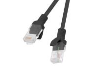 Patch cord Cat.5e UTP 0,25 m, Negru