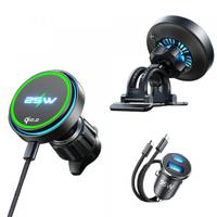 Suport si Incarcator Auto Wireless Lisen W116, 25W, YL0225060018 (Negru)