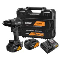 Masina de gaurit si insurubat (bormasina) pe acumulator cu percutie DeWALT DCD86MM2T, editie speciala McLaren, 18V XR, 2x acumulator Li-Ion 4 Ah, motor fara perii, iluminare LED, sistem anti-rotatie, cuplu 90 Nm, 0-2000 RPM, cutie transport TSTAK