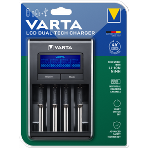 Incarcator Baterii Varta, AA / AAA (Negru)