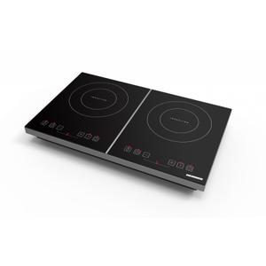 Plita cu inductie HEINNER HFSHI-M2ZBTC, 2 zone, Timer, 10/8 nivele de putere, Boost, 3500 W (Negru)