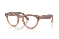Ochelari Smart Ray-ban META Headliner Matte Gen 2 RW4013 68901Z 50, High Bridge Fit, Wi-Fi 6, Bluetooth, Aparat foto cu filmare, Asistent vocal, 32GB Flash, Meta AI integrat, Lentile cu tranzitie Transparent/Gri (Portocaliu)