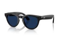 Ochelari Smart Ray-ban META Headliner Shiny Gen 2 RW4013F 601/MF 51-23, Low Bridge Fit, Wi-Fi 6, Bluetooth, Aparat foto cu filmare, Asistent vocal, 32GB Flash, Meta AI integrat, Lentile cu tranzitie Transparent/Albastru (Negru)