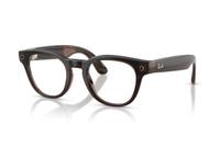 Ochelari Smart Ray-ban META Scriber Shiny Gen 2 RW7002 8532 49, Universal Fit, Wi-Fi 6, Bluetooth, Aparat foto cu filmare, Asistent vocal, 32GB Flash, Meta AI integrat, Lentile Demo (Maro)