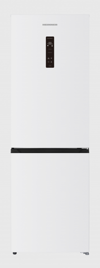 Combina frigorifica HEINNER HCNF-HM400DINVE++, 400 L, Clasa E, Display LED Touch, No Frost, Super congelare, H 186 cm (Alb)