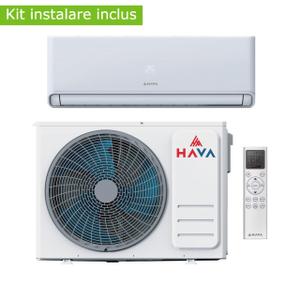 Aparat de aer conditionat Hava Smart Plus, Wi-Fi, 18000 BTU, Clasa energetica A+++/A+, cu kit de instalare inclus (Alb)