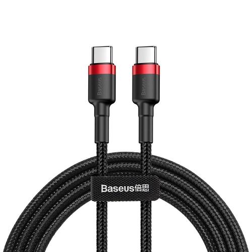 Cablu de date BASEUS PD PD2.0 , 60W, USB Type C, 20V, 3A, QC3.0 , 1m (Negru) – Negru