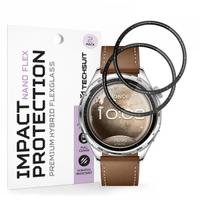 Folie Protectie Techsuit Nano Flex pentru Honor Watch 6, Plastic, Set 2 bucati, Neagra