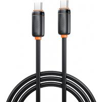 Cablu Date si Incarcare USB-C - USB-C XO Design NB-Q302B, 60W, 1m, Negru