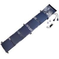 Panou solar portabil PowerNeed ES-5, 18 W, USB 2x 5 V/2.1 A, Monocristalin (Camuflag)