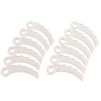 Cutite curbate din material plastic, set de 12 bucati pentru capul taietor, Makita 198426-9