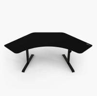 Birou Gaming Arozzi Arena Angelo Pure Black 225 x 71 x 71-81 cm, MDF (Negru)