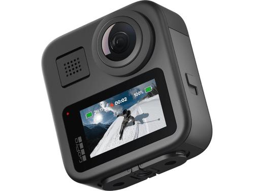 Camera video de actiune GoPro MAX 360, 6K, Max TimeWarp 2025, Wi-Fi, Bluetooth, GPS, Control vocal, 6 Microfoane – Negru