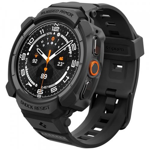 Husa Spigen Rugged Armor Pro pentru Samsung Galaxy Watch Ultra2, Neagra Mata