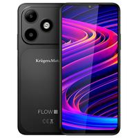 Telefon Mobil Kruger&Matz Flow 12, Procesor Unisoc SC9863A1 Octa-Core, Ecran IPS 6.56", 4GB RAM, 64GB Flash, Camera 13 MP, Wi-Fi, 4G, Dual SIM, Android (Negru)