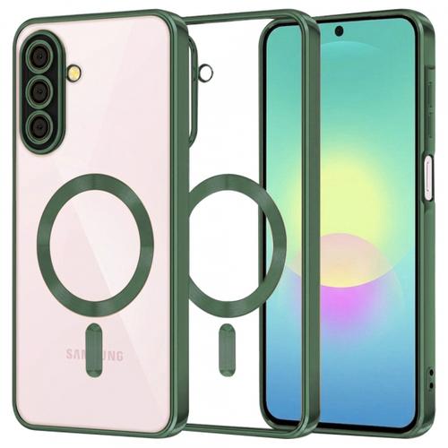 Husa MagSafe pentru Samsung Galaxy A27 5G, Techsuit, Luxury Crystal, Verde Inchis