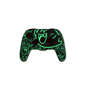 Controller Wireless PDP Rematch Glow Boo-Hoo pentru Nintendo Switch/ Switch OLED (Alb/Gri)