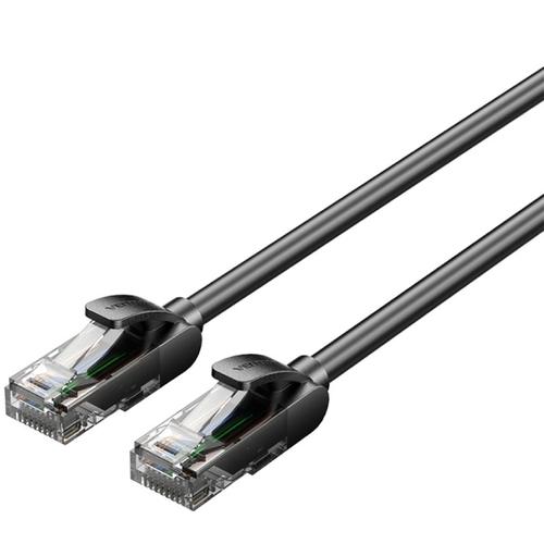 Patch cord UTP Vention, Cat. 5e, RJ-45 (T) la RJ-45 (T), 2m, AWG 26, 1000Mbps, Negru