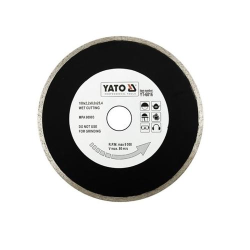 Disc diamantat continu 200x25.4x2.2mm, Yato YT-6017