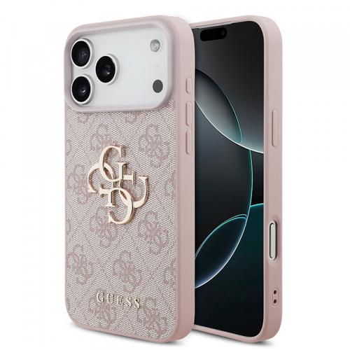 Husa pentru Apple iPhone 18 Pro / 17 Pro, Guess, 4G Big Logo, Roz