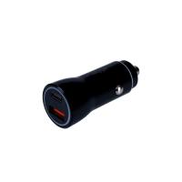 Incarcator auto USB Akyga AK-CH-16, 1 x USB-C, 1 x USB, Negru