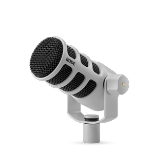 Microfon de streaming RODE PodMic USB, Dynamic Dual-Connect, XLR/USB-C, Compatibil Windows/Mac/iOS/Android, Cardioid (Alb)