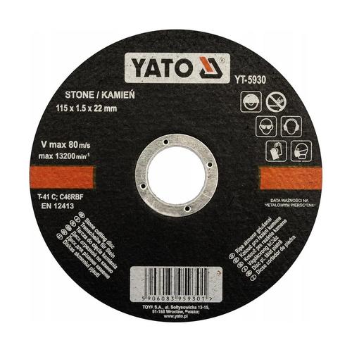 Disc de slefuit metal YATO YT-5930, 115x1.5x22 mm