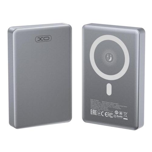 Baterie Externa Wireless XO Design PR294, 10000mAh, 20W, PD + FQI, 1 x QI - 1 x USB-C (Gri)